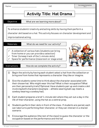 Ontario Arts Curriculum Grade 4 - Drama - Full Year Unit