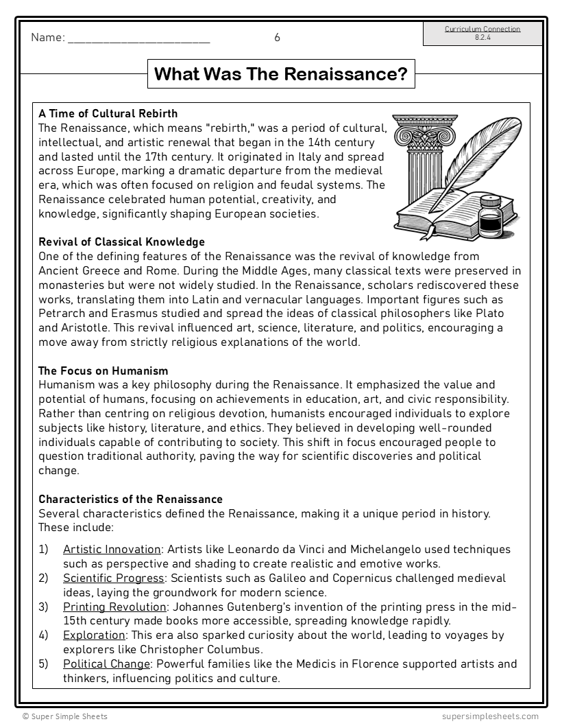 Alberta - Grade 8 Social Studies - FULL YEAR BUNDLE – Super Simple Sheets