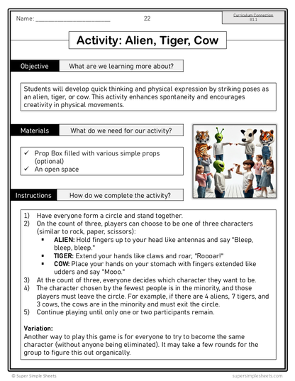 Ontario Arts Curriculum Grade 2 - Drama - Full Year Unit