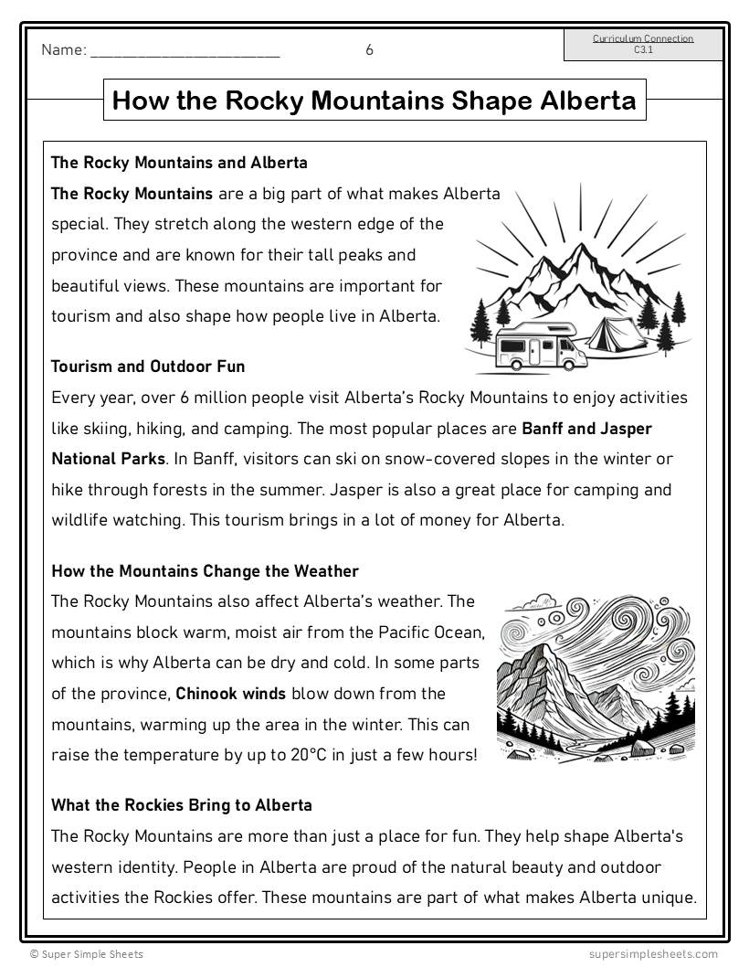 Grade 3 - Alberta 2025 New Social Studies Curriculum - FULL YEAR BUNDLE