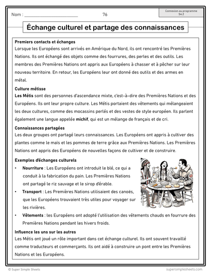 Alberta - Grade 4 Social Studies - French Immersion - FULL YEAR BUNDLE