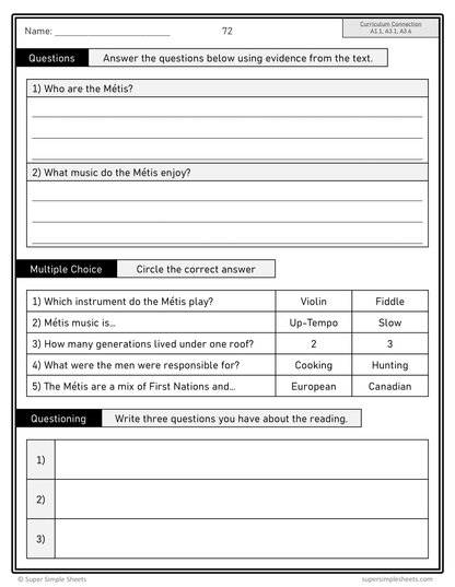 Ontario - Grade 3 - Social Studies - Lessons/Workbook Mega Bundle