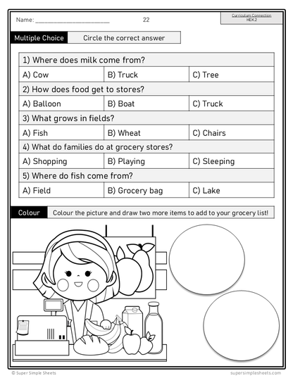 Kindergarten - Alberta Health and Wellness - Lessons/Workbook Mega Bundle