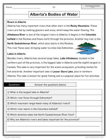 Grade 3 - Alberta 2025 New Social Studies Curriculum - FULL YEAR BUNDLE