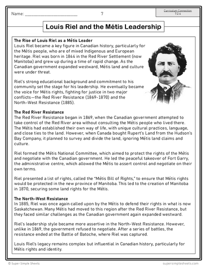 Following Confederation - Alberta Social Studies Grade 7 Lesson/Workbook Bundle