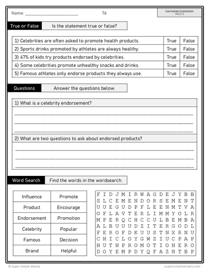 BC Health Curriculum - Grade 5 - FULL YEAR BUNDLE