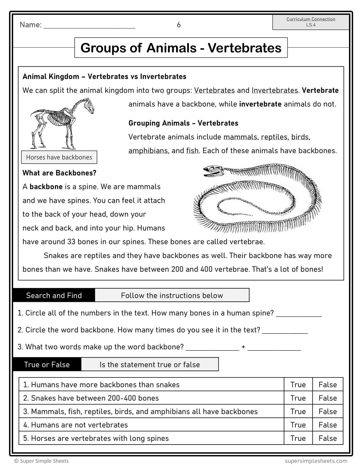Grade 2 - Living Systems - Alberta Science - Lesson/Workbook Bundle