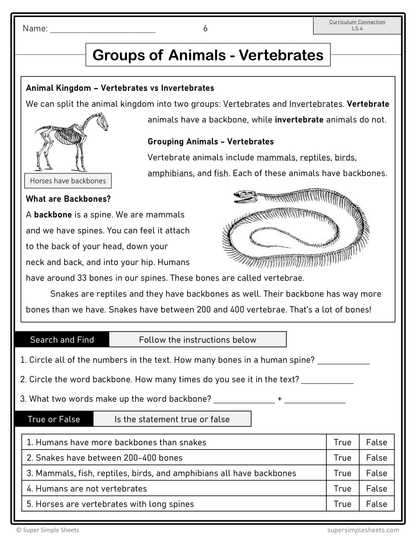 Grade 2 - Living Systems - Alberta Science - Lesson/Workbook Bundle