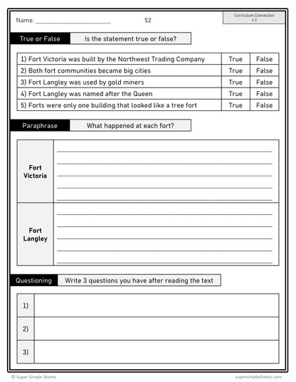 Grade 4 - BC Social Studies - Full Year Bundle - Updated in 2026