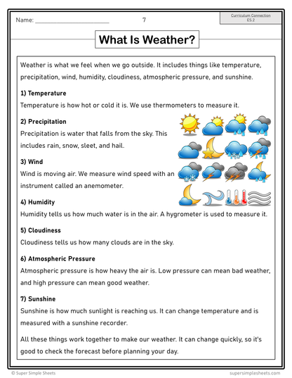 Grade 5 - Earth Systems (Climate & Weather) - Alberta Science Lesson/Work Bundle