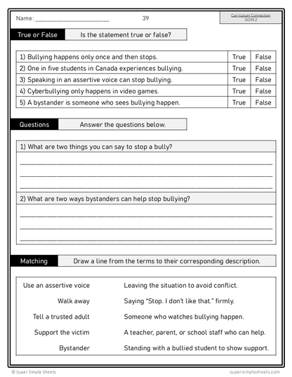 BC Health Curriculum - Grade 5 - FULL YEAR BUNDLE