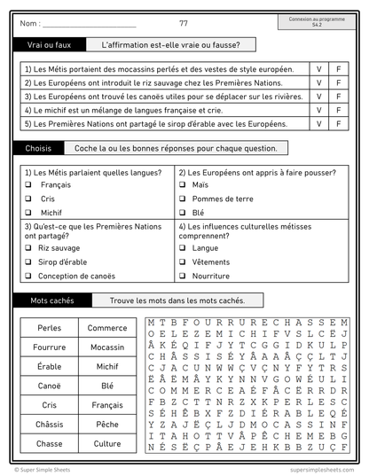 Alberta - Grade 4 Social Studies - French Immersion - FULL YEAR BUNDLE