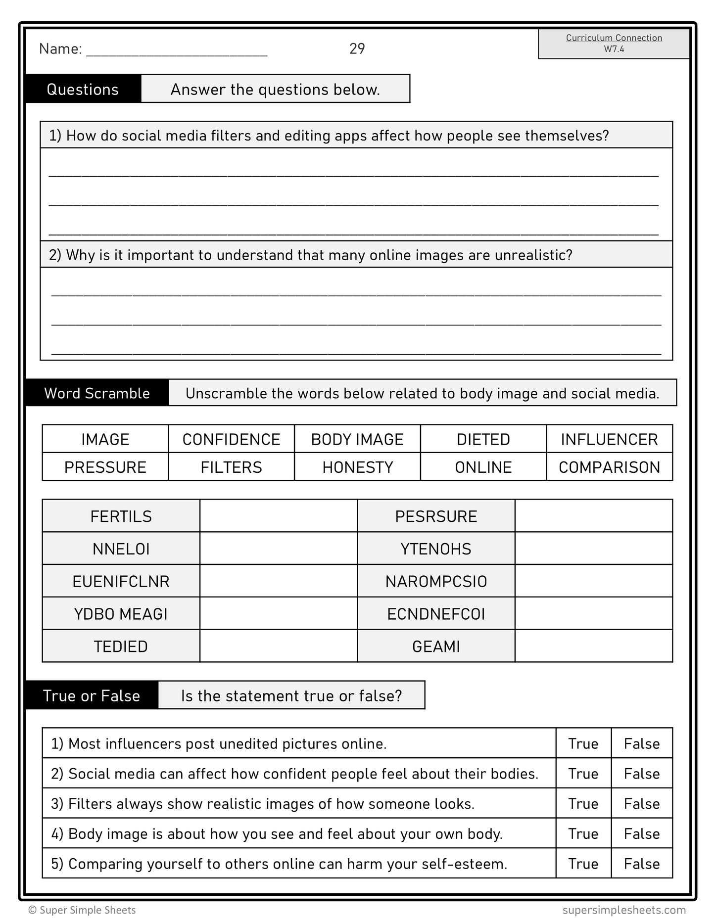 Grade 7 - Alberta Health and Wellness - Lessons/Workbook Mega Bundle