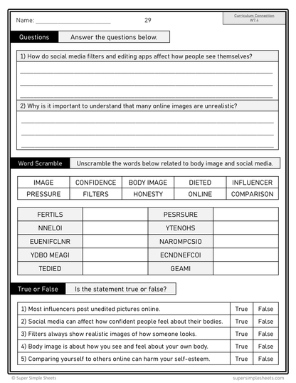 Grade 7 - Alberta Health and Wellness - Lessons/Workbook Mega Bundle