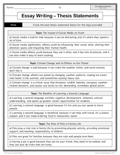 NEW 2023 Ontario Language - Grade 7 - Composition