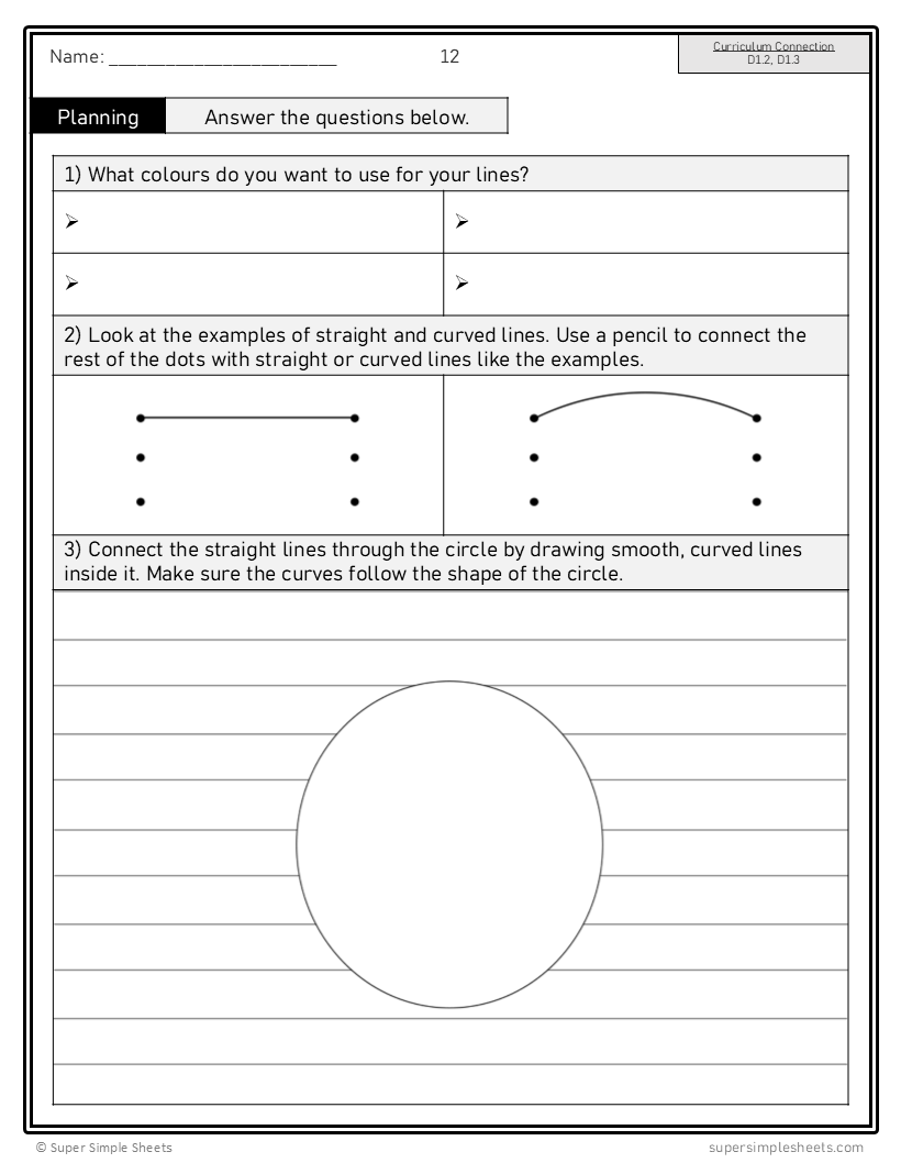 Ontario Arts Curriculum Grade 2 Visual Arts Super Simple Sheets Ontario arts curriculum grade 2 visual arts super simple sheets