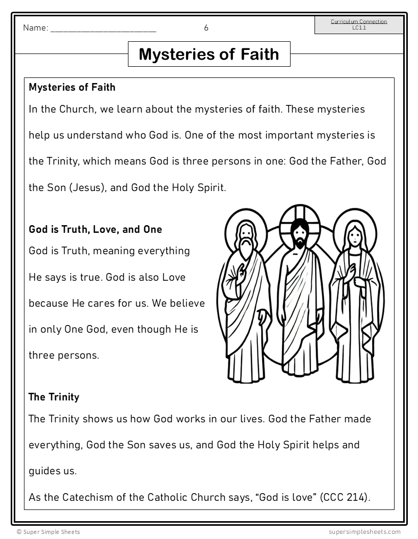 Ontario Catholic Religion - Grade 1 Full Year Bundle