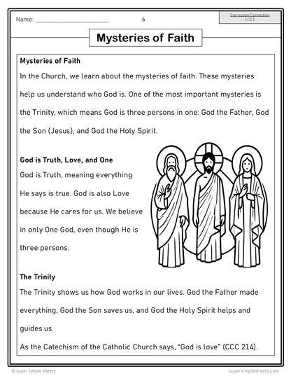 Ontario Catholic Religion - Grade 1 Full Year Bundle