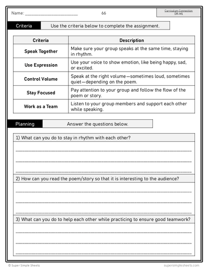 Manitoba Dramatic Arts Curriculum - Grade 3 - Drama unit