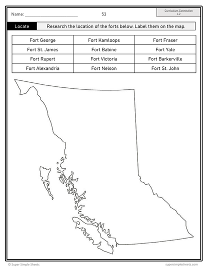 Grade 4 - BC Social Studies - Full Year Bundle - Updated in 2026