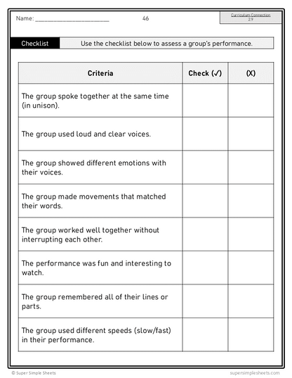 Alberta Fine Arts Curriculum Grade 2 - Drama - Full Year Unit