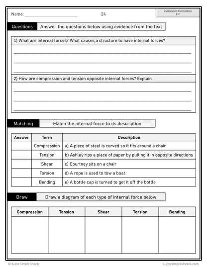 Grade 6 - Energy (Forces & Resources) - Alberta Science - Lesson/Workbook Bundle