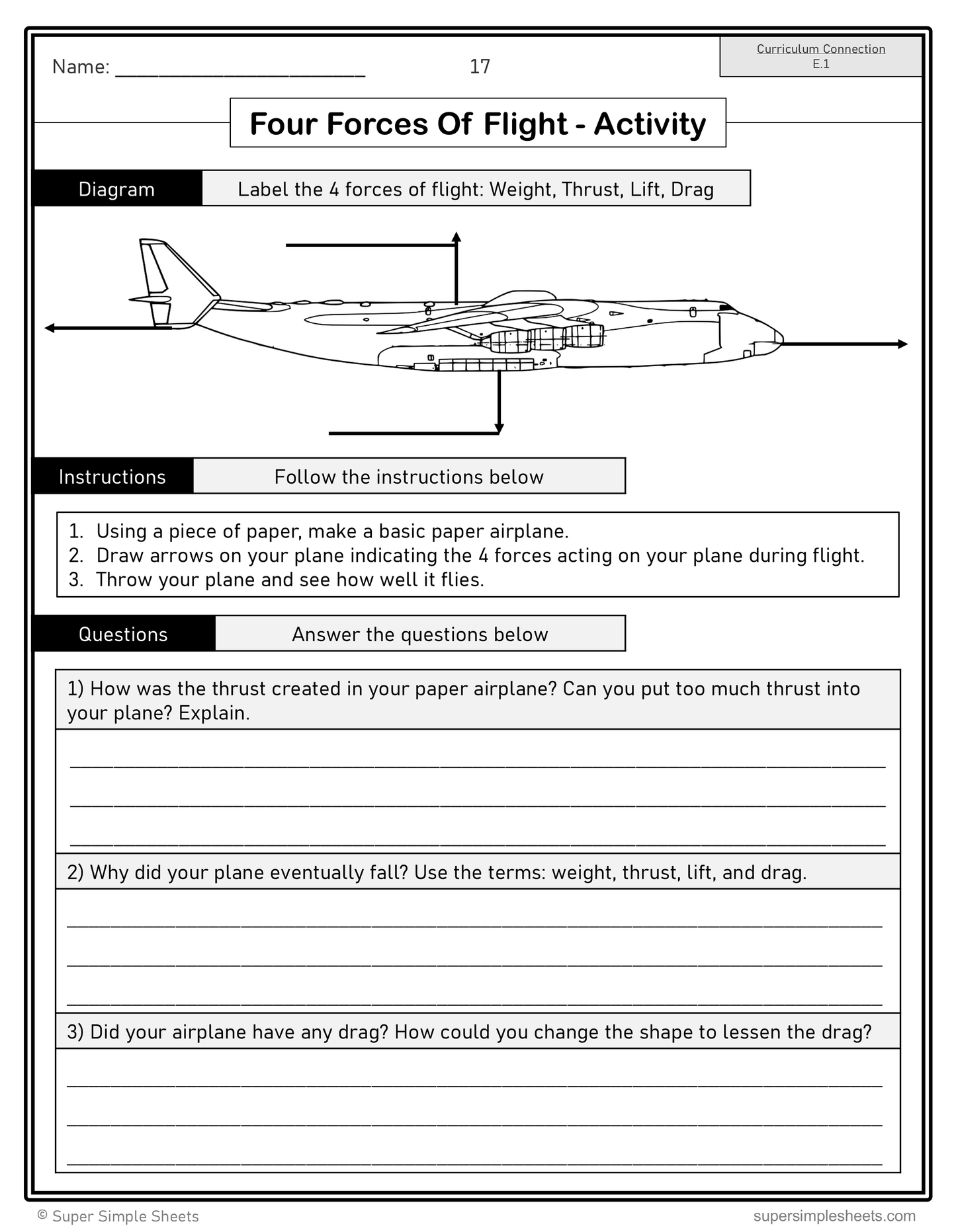 Grade 5 - Energy (Flight and Energy Resources) - Alberta Science - Bundle