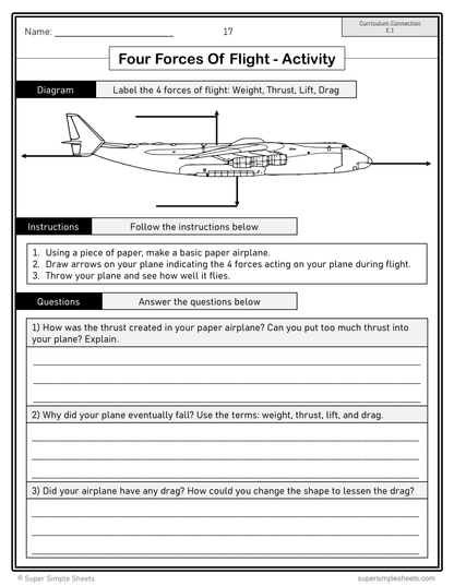 Grade 5 - Energy (Flight and Energy Resources) - Alberta Science - Bundle