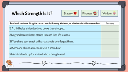 Character Development - Grade 1 - Alberta Health - Lessons/Workbook Bundle