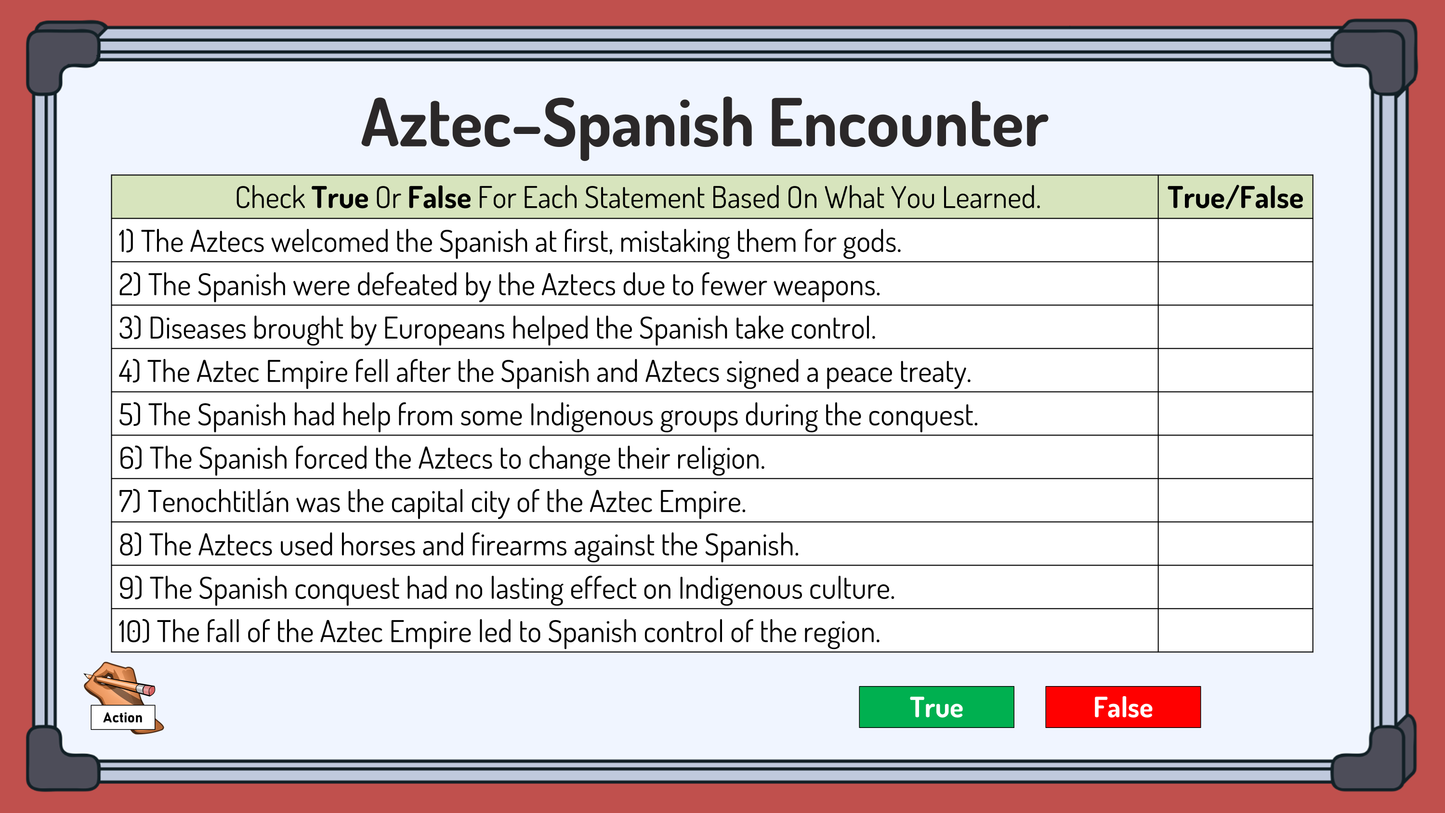 Grade 8 - Worldviews in Conflict Spanish & Aztec - Alberta Social Studies Bundle