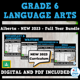 Alberta Grade 6 Language Arts ELA - FULL YEAR BUNDLE - NEW 2023 Curriculum