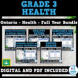 Ontario Grade 3 Health - Full Year Bundle