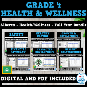 Alberta Grade 4 Health - Full Year Bundle