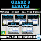 Ontario Grade 8 Health - Full Year Bundle