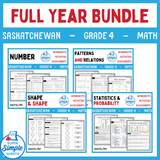 Saskatchewan Grade 4 Math - Full Year Bundle