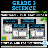 Science - Manitoba Grade 3 - Full Year Bundle - Clusters 1, 2, 3, 4