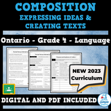NEW 2023 Ontario Language - Grade 4 - Composition
