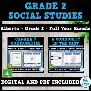 Alberta Grade 2 Social Studies - Full Year Bundle