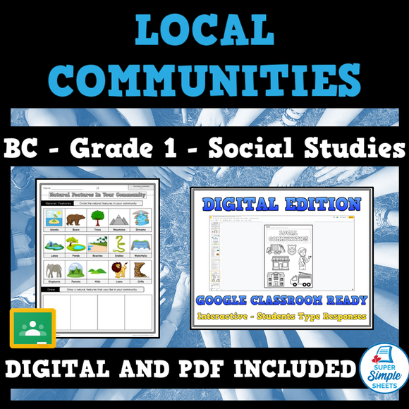 BC Grade 1 Social Studies - Full Year Bundle