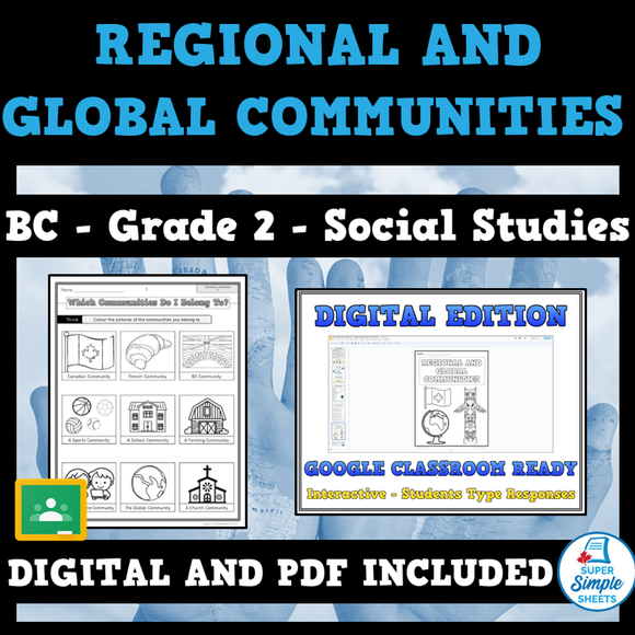 Regional and Global Communities - BC Grade 2 Social Studies - Full Unit