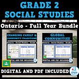 Ontario - Grade 2 - Social Studies - FULL YEAR BUNDLE