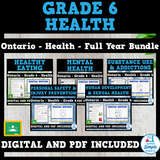 Ontario Grade 6 Health - Full Year Bundle