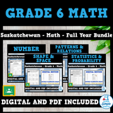 Saskatchewan Grade 6 Math - Full Year Bundle